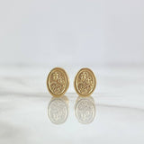Stud Earrings Virgen Del Carmen 0.7gr / 0.8cm-Yellow Gold