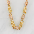 Rustic Mesh Chain 46.35g / 26 in / 5.72mm Two Yellow and Rose Gold 18K