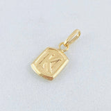 Dije Letra K 0.35gr / 1/2 in / Oro Amarillo 18K