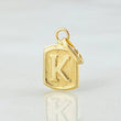 Dije Letra K 0.35gr / 1/2 in / Oro Amarillo 18K