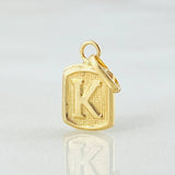 Dije Letra K 0.35gr / 1/2 in / Oro Amarillo 18K