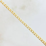 Cadena Cubana 2.4g / 20 in / 1.7mm Oro Amarillo 18K