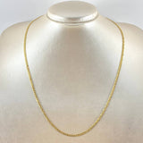 Cadena Cubana 2.7gr / 19 3/4 in / 1.7mm Oro Amarillo +1 18K *