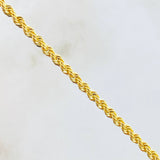 Cadena Lazo 3.4g / 60cm / 2.1mm Oro Amarillo 18K