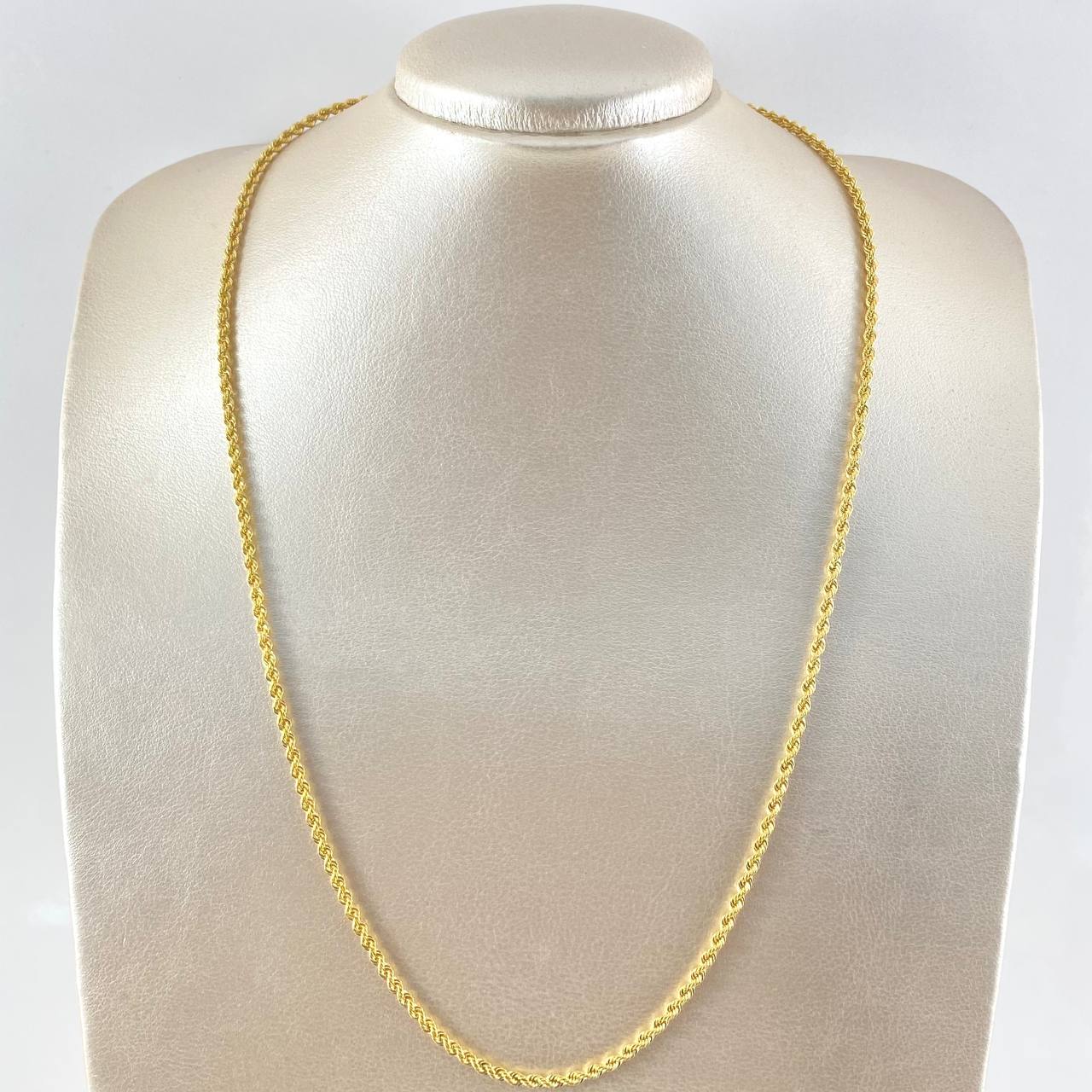 Cadena Lazo 3.4g / 60cm / 2.1mm Oro Amarillo 18K