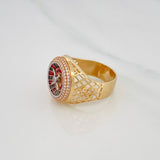 Anillo Ruleta Casino 10.55g / T10 3/4 Tres Oros 18K