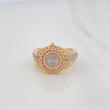 Anillo Corona 5.75g / T10 Tres Oros 18K
