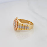 Anillo Corona 5.75g / T10 Tres Oros 18K
