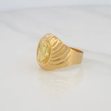 Anillo Jesus 4.15g / T8 3/4 Oro Amarillo 18K