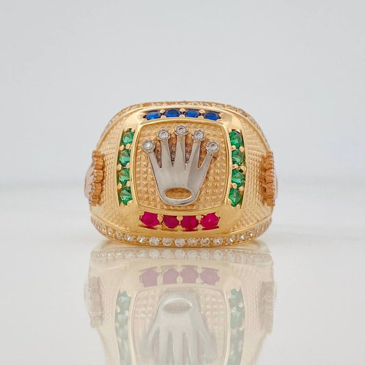 Anillo Corona 11g / T11 1/4 Tres Oros 18K