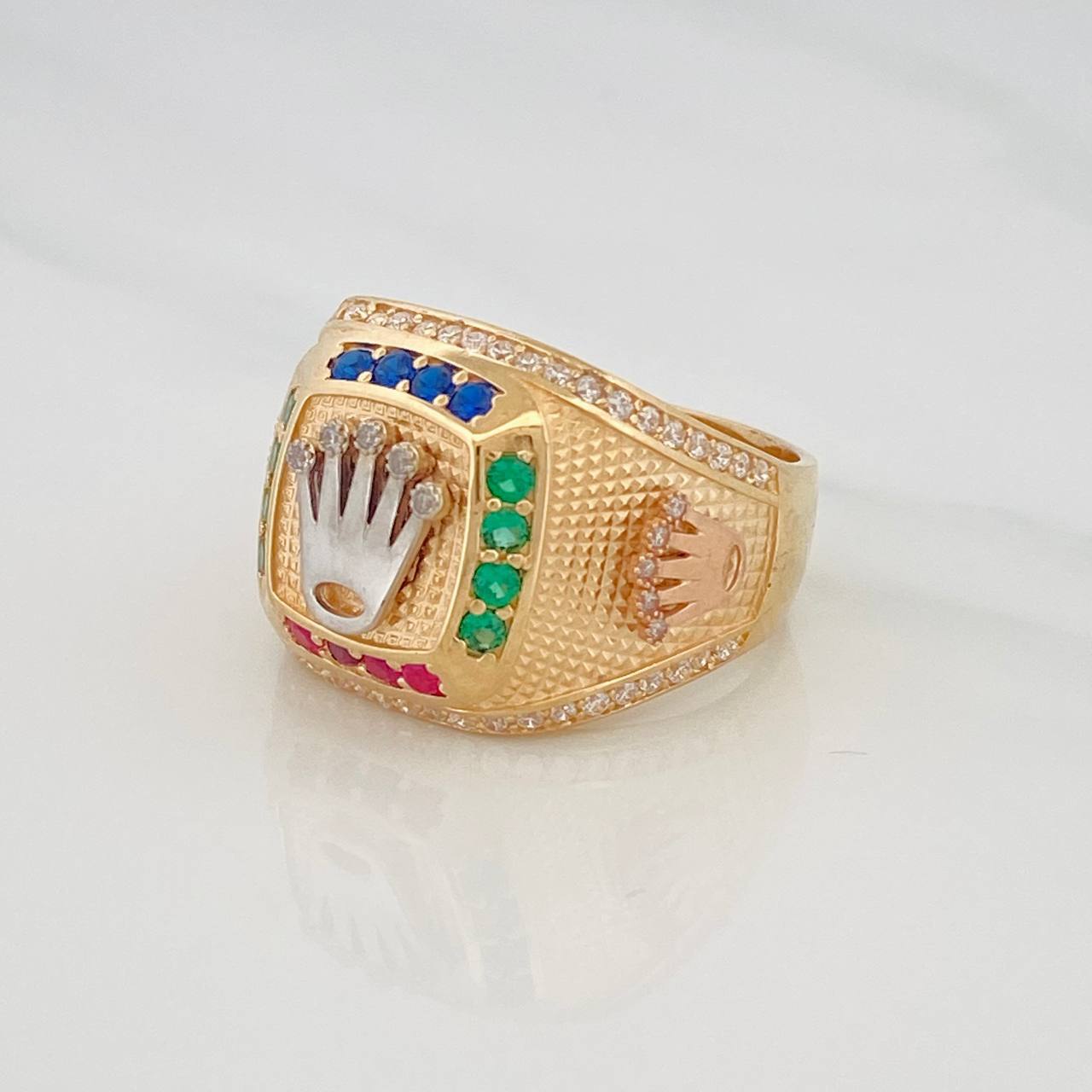 Anillo Corona 11g / T11 1/4 Tres Oros 18K