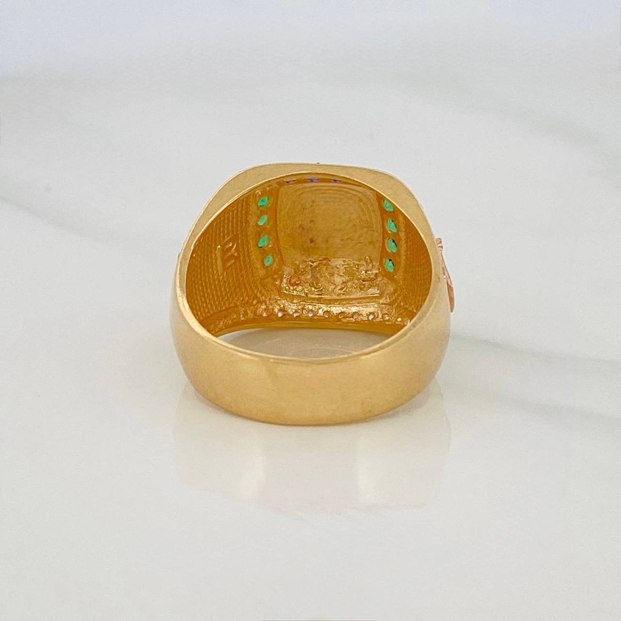 Anillo Corona 11g / T11 1/4 Tres Oros 18K