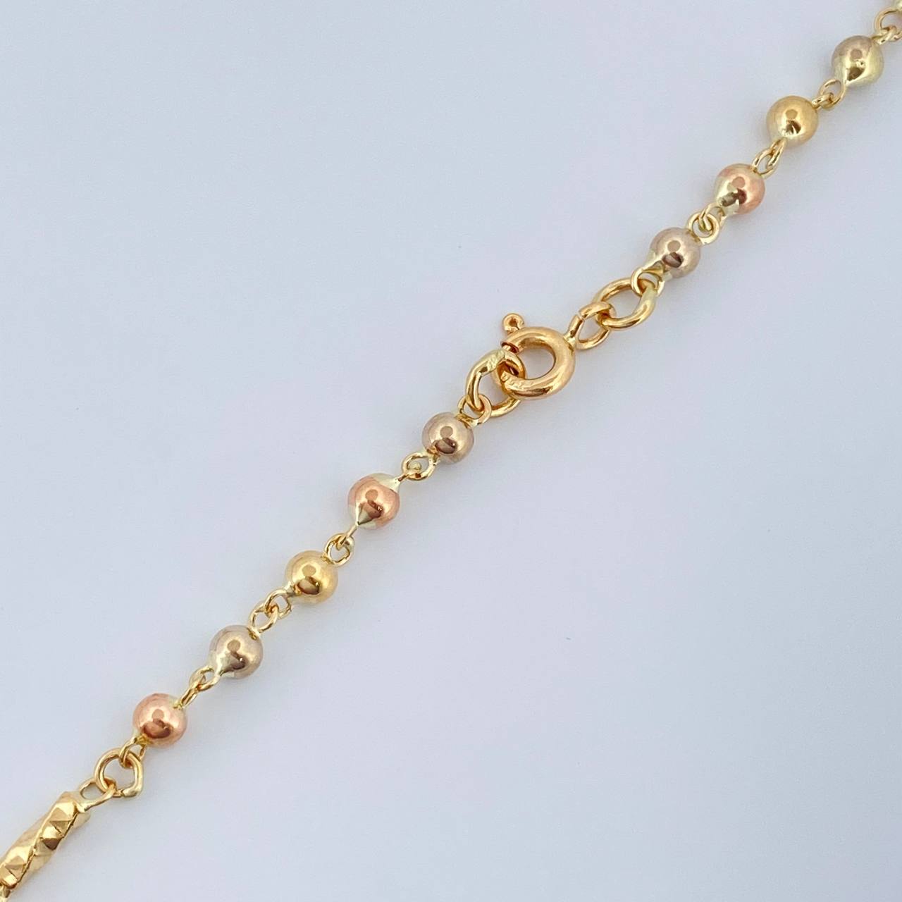 Rosario Virgen Milagrosa 11.65gr / 21 3/4 in / Tres Oros 18K &