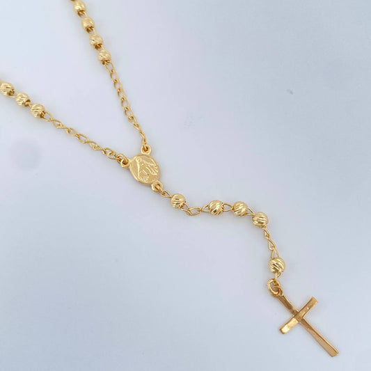 Rosario Virgen Milagrosa 6.35gr / 20 in / Oro Amarillo 18K &