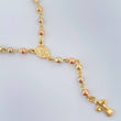 Rosario Virgen Milagrosa 7.25gr / 17 3/4 in / Oro Amarillo 18K &