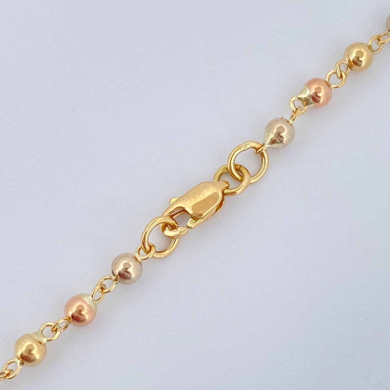 Rosario Virgen Milagrosa 7.25gr / 17 3/4 in / Oro Amarillo 18K &