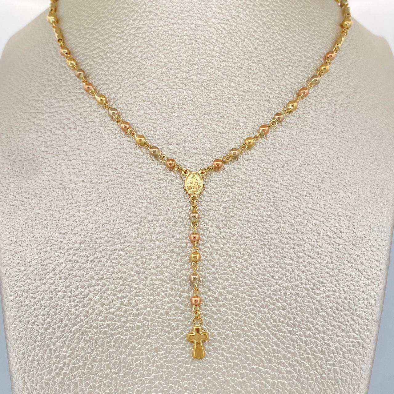 Rosario Virgen Milagrosa 7.25gr / 17 3/4 in / Oro Amarillo 18K &