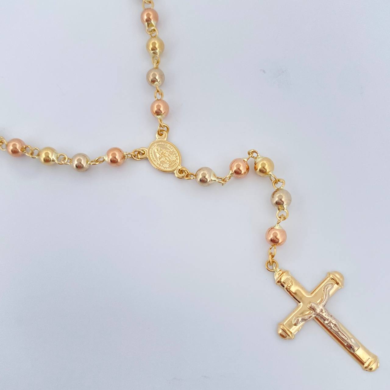 Rosario Virgen Milagrosa 11.65gr / 21 3/4 in / Tres Oros 18K &