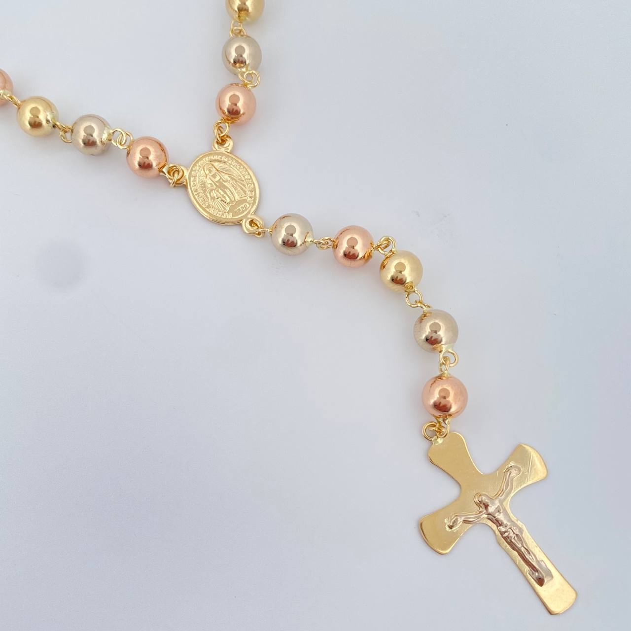 Rosario Virgen Milagrosa 16.85gr / 25 1/4 in / Tres Oros 18K &