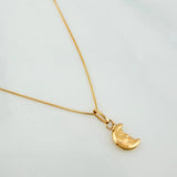 Set Cadena Veneciana + Dije Luna / 1,1gr / 17 3/4 in Oro Amarillo 18K