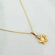 Set Cadena Veneciana + Dije Estrella De David / 1,05gr / 17 3/4 in Oro Amarillo 18K