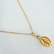 Venetian Chain Set + Miraculous Virgin Pendant / 1.2g / 17 3/4 in 18K Yellow Gold