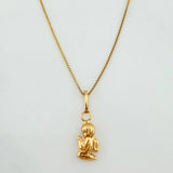 Venetian Chain Set + Guardian Angel Pendant / 1.1g / 17 3/4 in Yellow Gold 18K