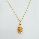 Venetian Chain Set + Virgin of Guadalupe Pendant / 1.1g / 17 3/4 in 18K Yellow Gold