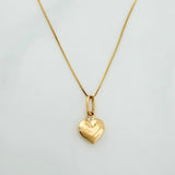 Venetian Chain Set + Heart Pendant / 1.15g / 17 3/4 in 18K Yellow Gold
