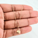 Venetian Chain Set + Heart Pendant / 1.15g / 17 3/4 in 18K Yellow Gold