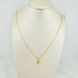 Set Cadena Veneciana + Dije Corazon / 1.4 g / 15 3/4 in Oro Amarillo 18K