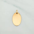 Dije Placa Ovalada 1.2 g / 1 in Oro Amarillo 18K