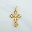 Clover Cross Pendant 4.35 g / 1 1/2 in 18K Yellow Gold