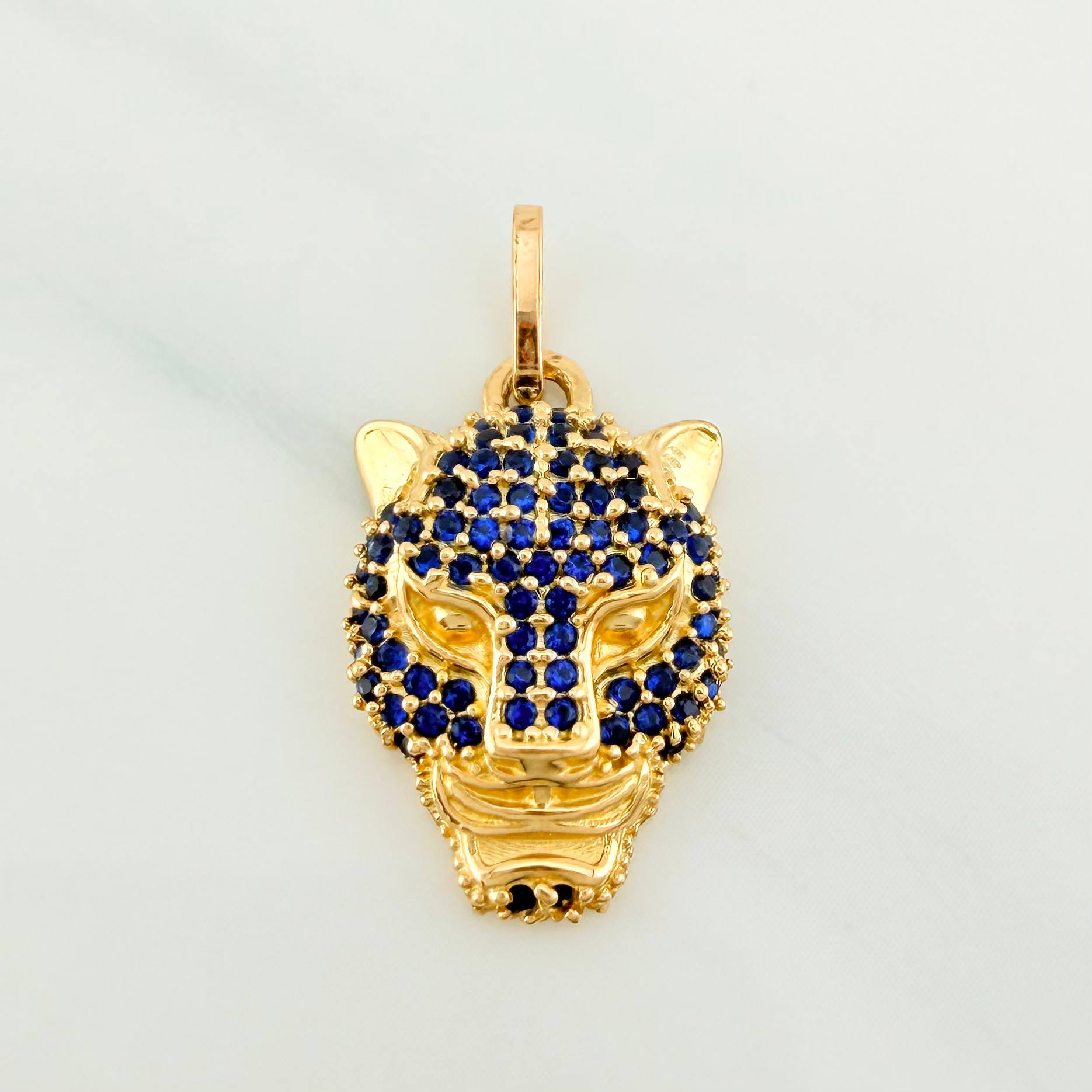 Pendant Panther Face 2.9 g / 1 in Yellow Gold 18K