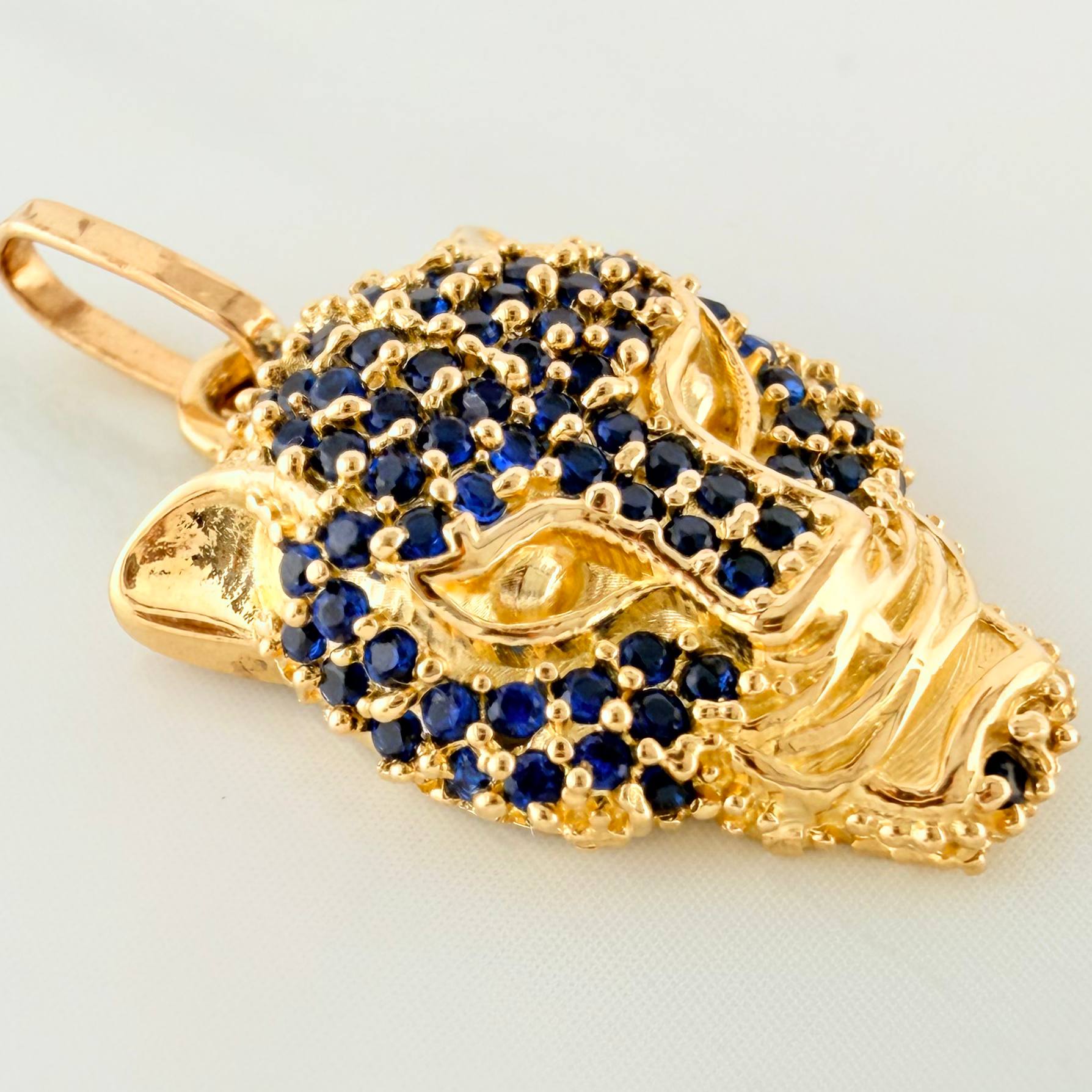 Pendant Panther Face 2.9 g / 1 in Yellow Gold 18K