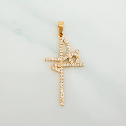 Dije Cruz Fe 1.4 g / 1 1/2 in Oro Amarillo 18K