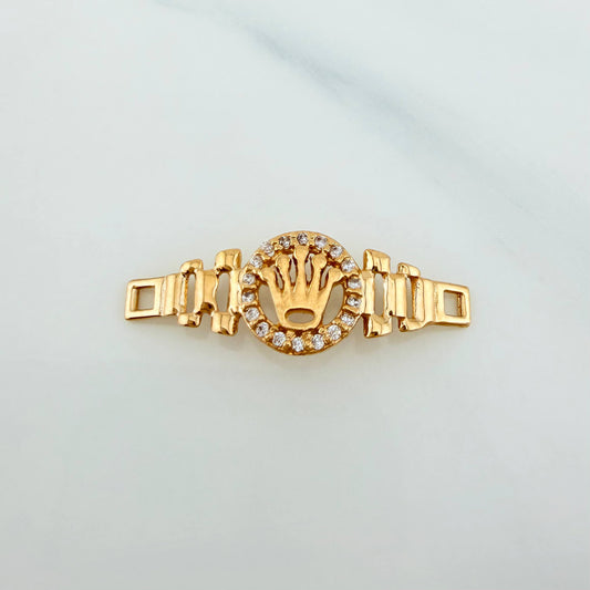 Herraje Correa Corona 1.3 g / 1 in Oro Amarillo 18K