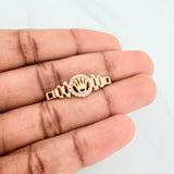 Herraje Correa Corona 1.3 g / 1 in Oro Amarillo 18K