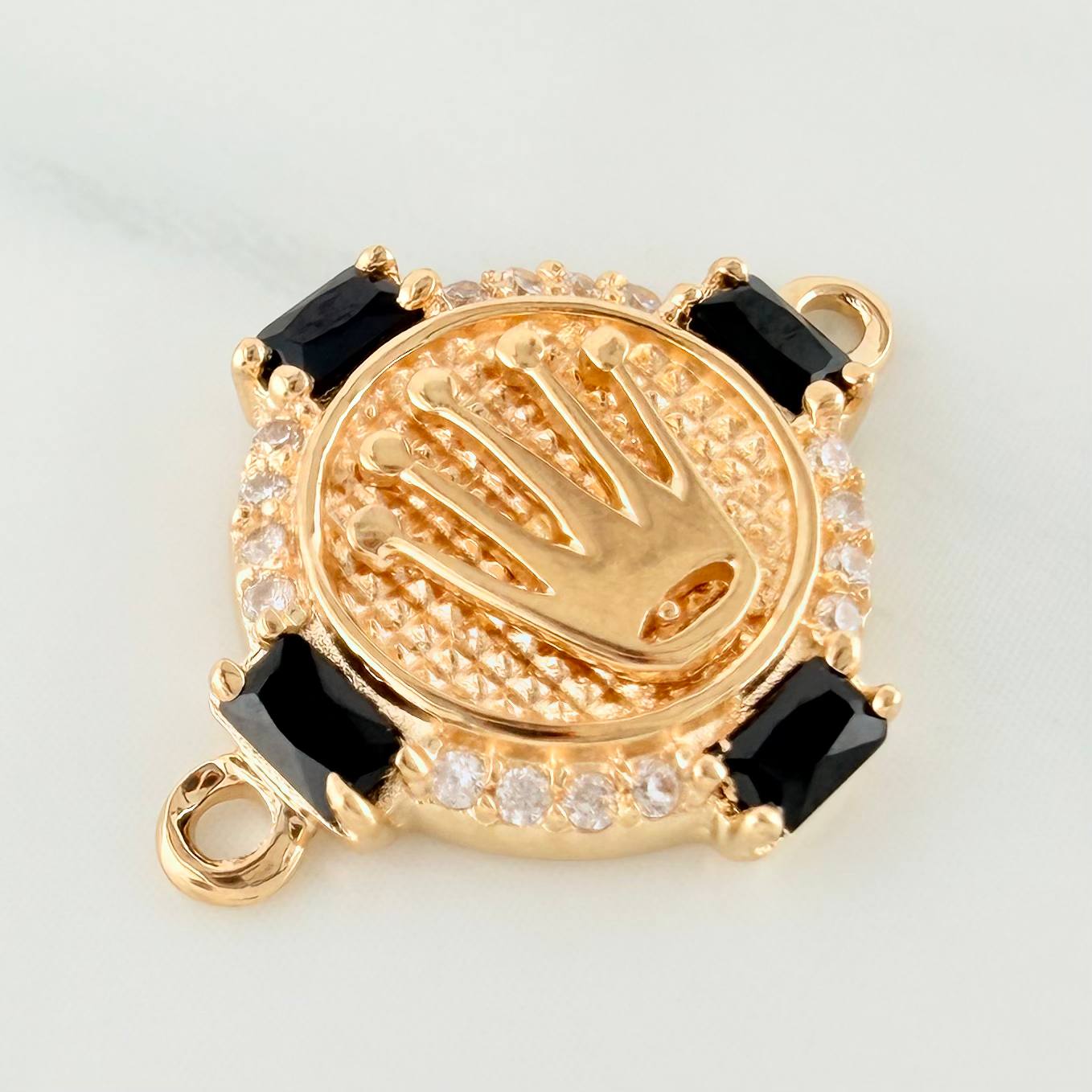 Herraje Corona 1.7 g / 3/4 in Oro Amarillo 18K