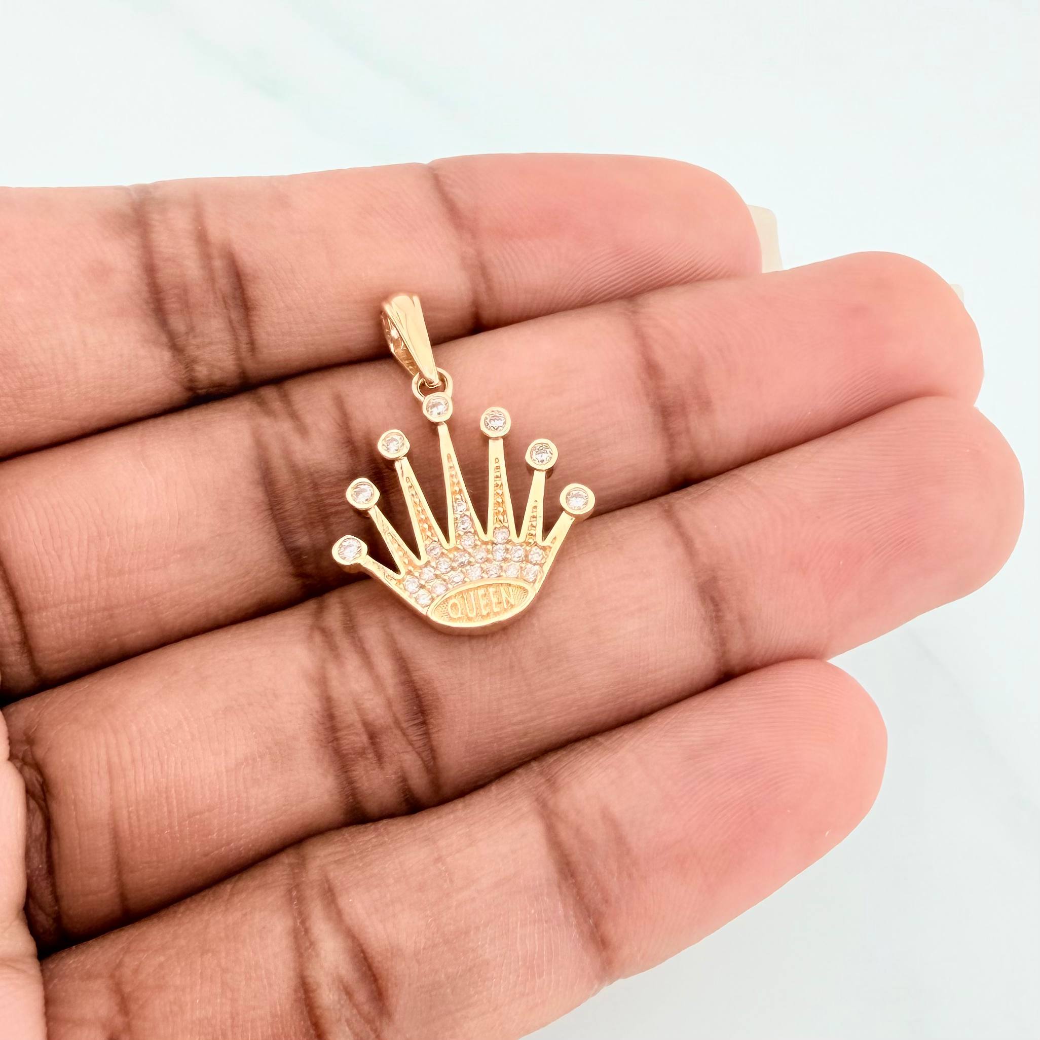 Pendant Crown 2.5 g / 1 in Yellow Gold 18K