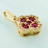 Dije Trebol 1.25 g / 3/4 in Oro Amarillo 18K