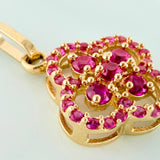 Double Clover Pendant 1.45 g / 3/4 in 18K Yellow Gold