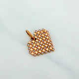 Pendant Grid Heart 2 g / 3/4 in 18K Rose Gold