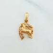 Pendant Horseshoe Horse 1.75 g / 3/4 in 18K Yellow Gold