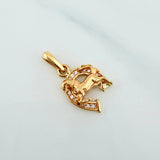 Pendant Horseshoe Horse 1.75 g / 3/4 in 18K Yellow Gold