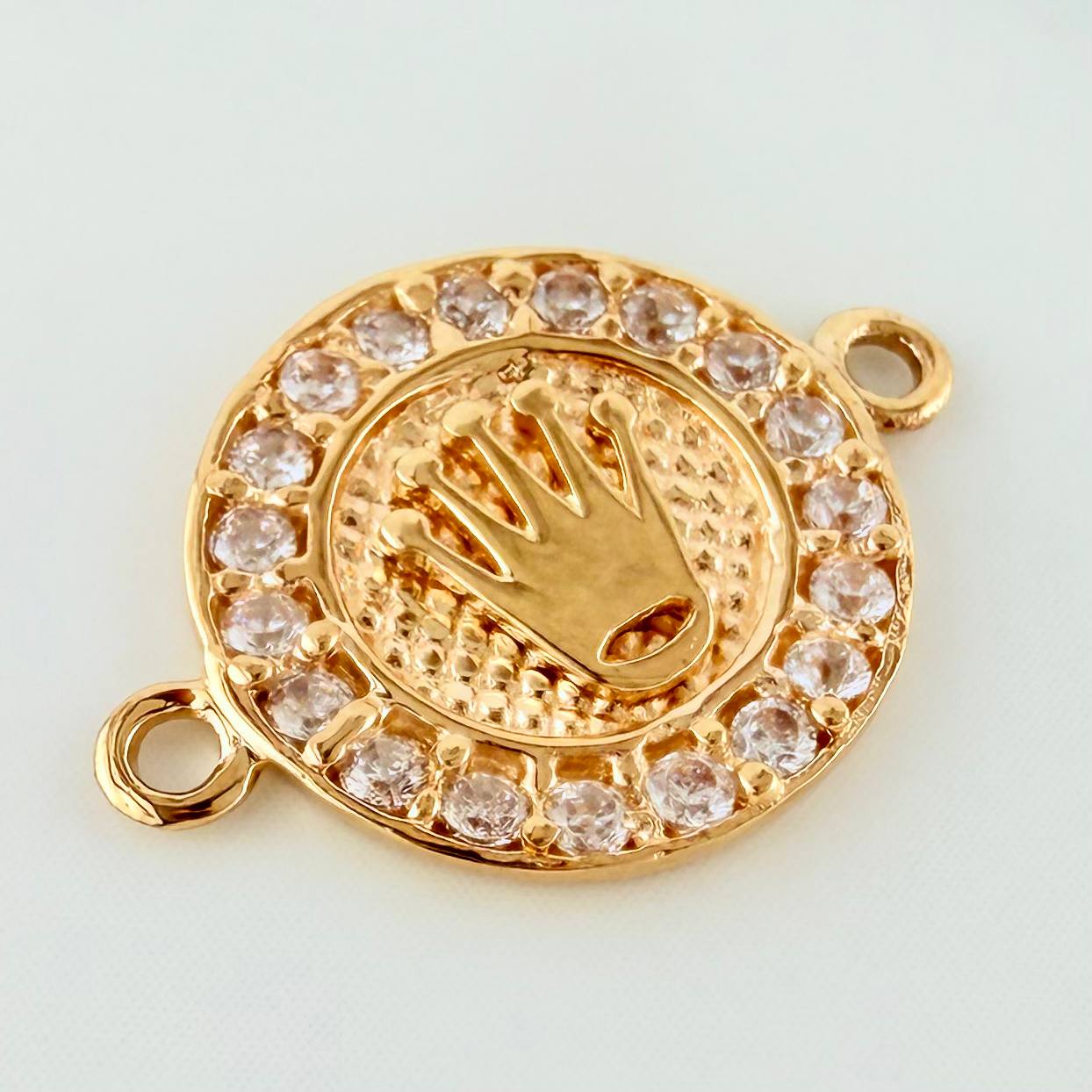 Herraje Corona 1.3 g / 3/4 in Oro Amarillo 18K