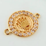 Herraje Corona 1.3 g / 3/4 in Oro Amarillo 18K