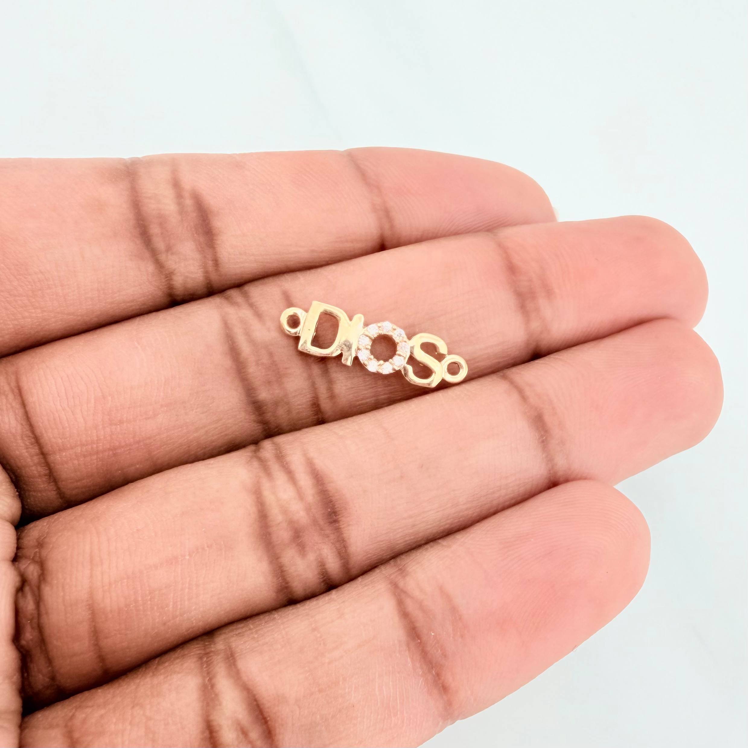 Herraje Dios 0.7 g / 3/4 in Oro Amarillo 18K