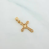 Clover Cross Pendant 1.2 g / 1 in Yellow Gold 18K