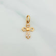 Dije Cruz Gotica 0.6 g / 3/4 in Oro Amarillo 18K